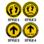 Social Distancing Floor Sticker