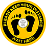 Social Distancing Floor Sticker